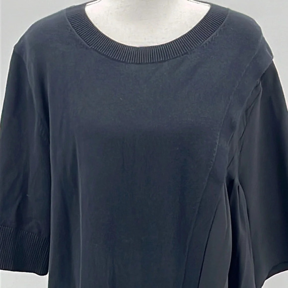 COS Mixed Media Sweater & Pleated Woven Dress in Black - Size Medium - Picture 3 of 8